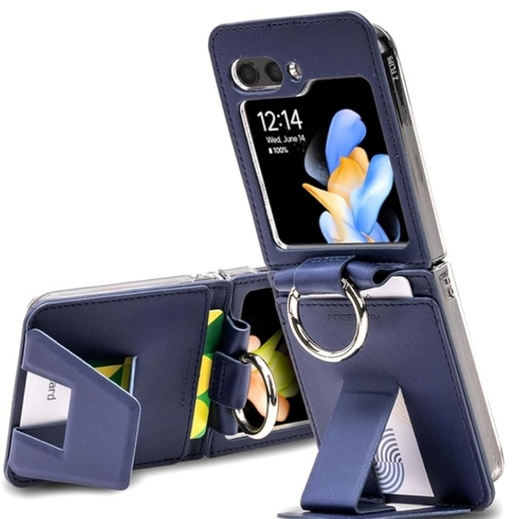Goospery Other - Goospery Samsung Galaxy Z Flip 5 Case EZ Mount Wallet Navy New